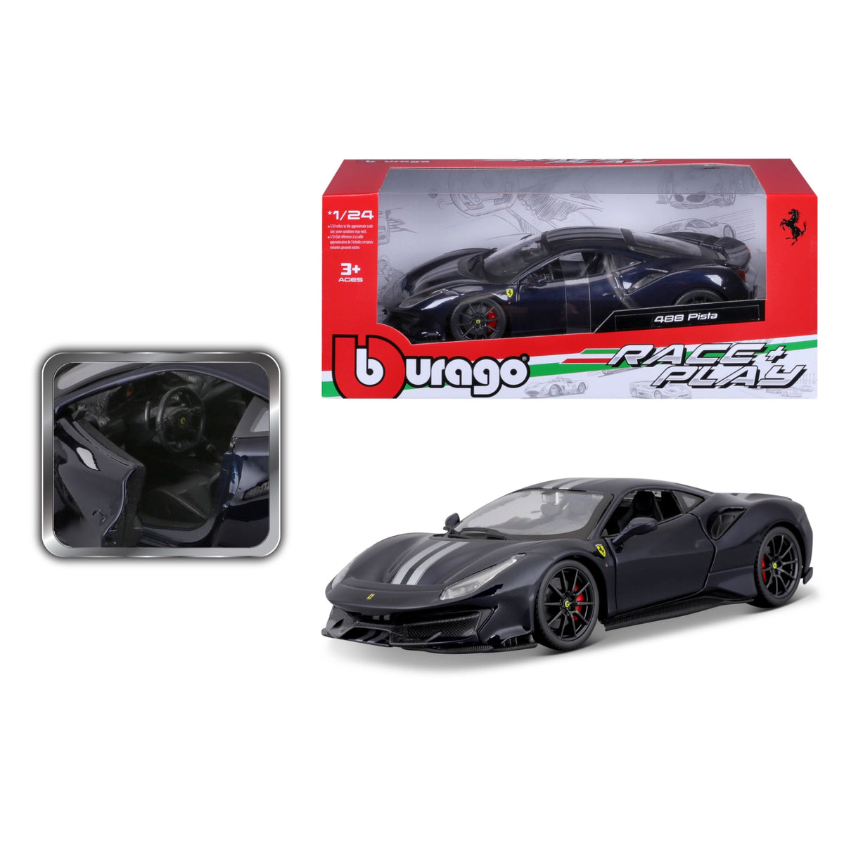 Burago - 1/24 Ferrari 488 Pista – Jix Hobbies