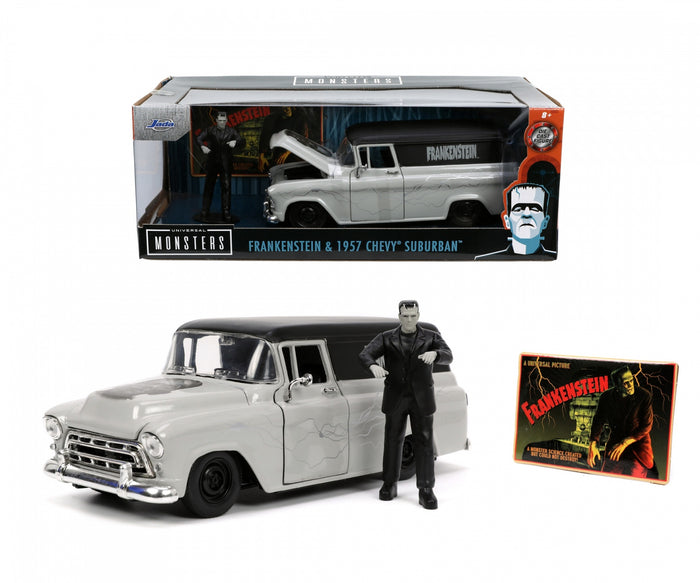 Jada - 1/24 Frankenstein & Chevrolet Suburban 1957 (Hollywood Rides)