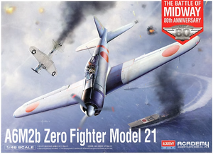 Academy - 1/48 A6M2b Zero Fighter Model 21