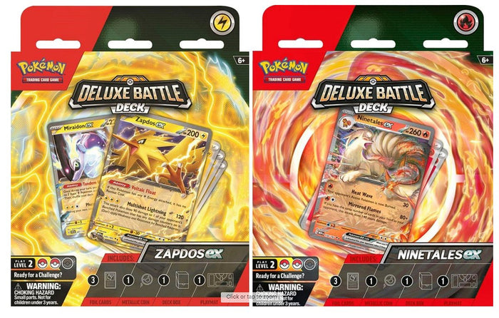 Pokémon - Ninetales ex or Zapdos ex Deluxe Battle Deck