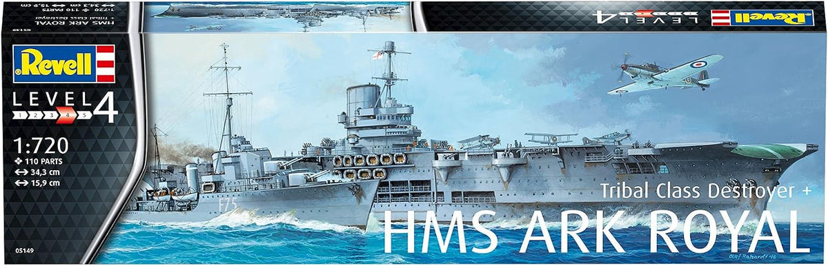 Revell 1/720 HMS Ark Royal Tribal Class Destroyer – Jix Hobbies