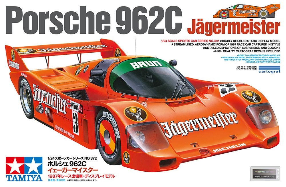 Tamiya - 1/24 Porsche 962C Jagermeister – Jix Hobbies