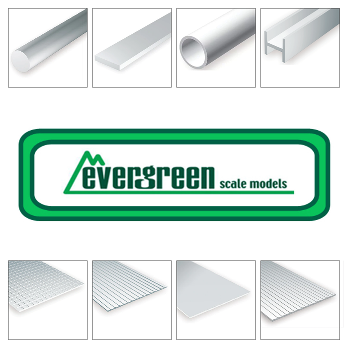 Evergreen - 2080 V-Groove 0.5mm - 2mm Spacing (1pce)