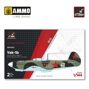 ARMORY - 1/144 Yakovlev Yak-1b Early Green-black Camo (Soviet WWII Fighter)