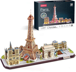 Cubic Fun - Paris City Line w/ LED Unit (155pcs) (3D)