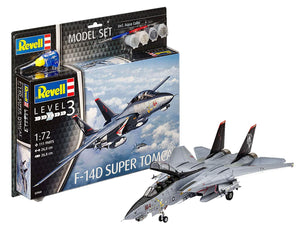 Revell - 1/72 F14D Super Tomcat (Model set Incl.Paint)