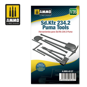 AMMO 8137 - 1/35 Sd.Kfz 234/2 Puma Tools (Resin)