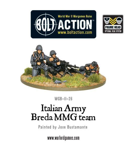 Warlord - Bolt Action  Italian Army Breda medium machine gun team