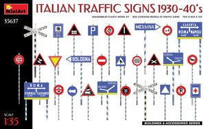 Miniart - 1/35 Italian Traffic Signs 1930-40’s