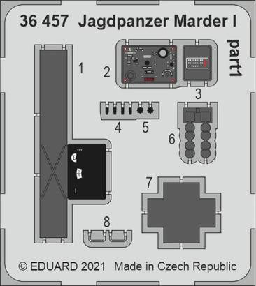 Eduard - 1/35 Jagdpanzer Marder I (Photo-etched) (for Tamiya) 36457