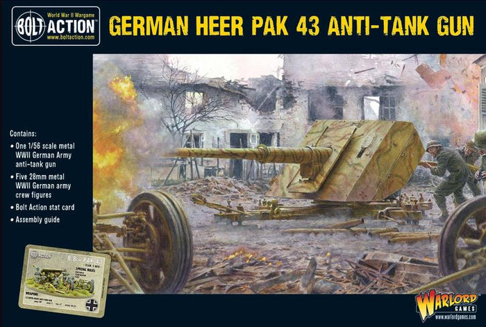 Warlord - Bolt Action  German Heer Pak 43 anti-tank gun