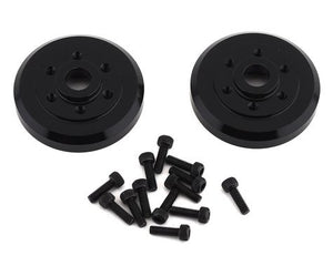 SSD - Brass Wheel hubs Black (2pcs) (#)