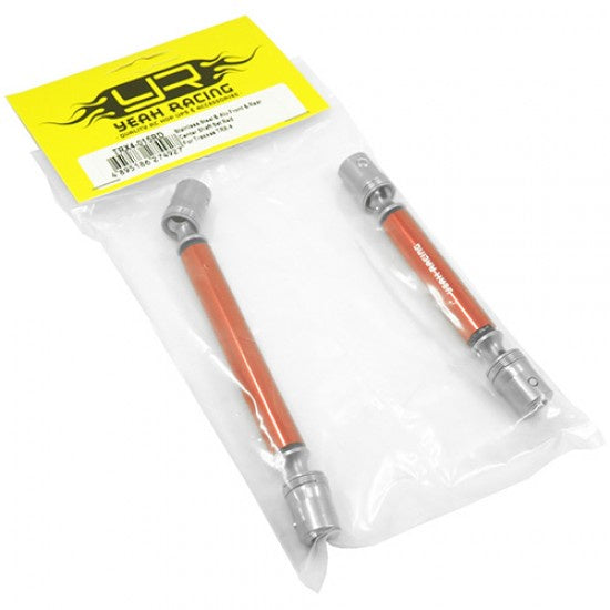 Yeah Racing - Stainless Steel F & R Center Shaft Set Red (TRX4)