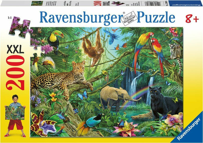 Ravensburger - Animals In The Jungle (200pcs) XXL Puzzle