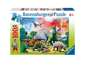 Ravensburger - Among The Dinosaurs (100pcs) XXL Puzzle