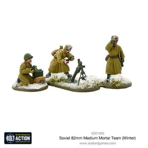 Warlord - Bolt Action  Soviet 82mm Medium Mortar Team (Winter)
