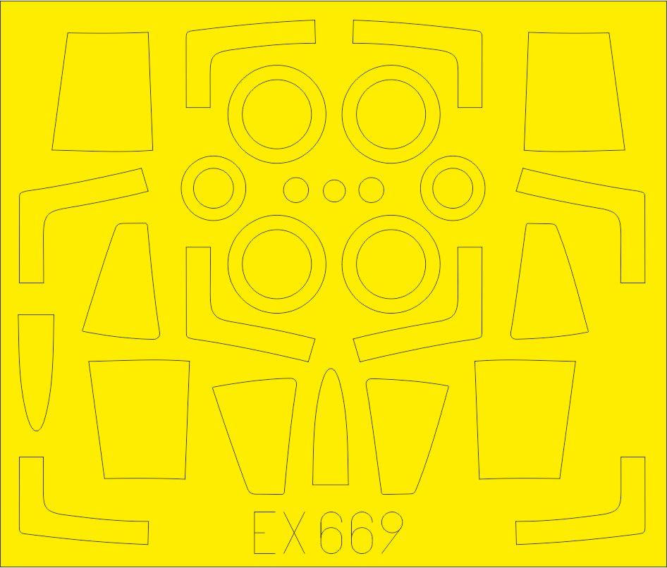 Eduard Masks 1/48 Scale for F-104J TFace for Kinetic - EX669