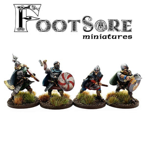 Footsore Miniatures - Huscarls with Hand weapons