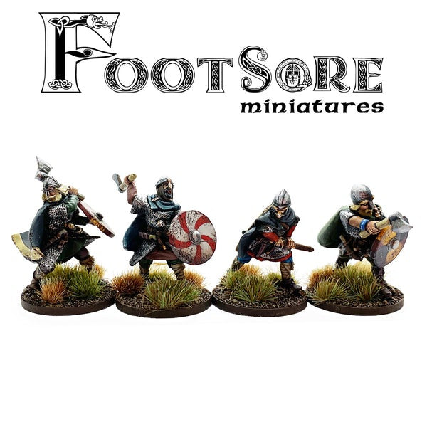 Footsore Miniatures - Huscarls with Hand weapons