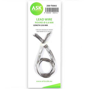 Art Scale Kit - Lead Wire - Round  0.8 mm x 250 mm (16 pcs)