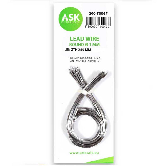 Art Scale Kit - Lead Wire - Round  1.0 mm x 250 mm (14 pcs)