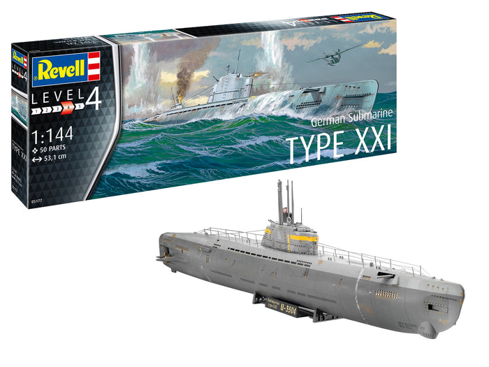 Revell - 1/144 German Submarine Type XXI
