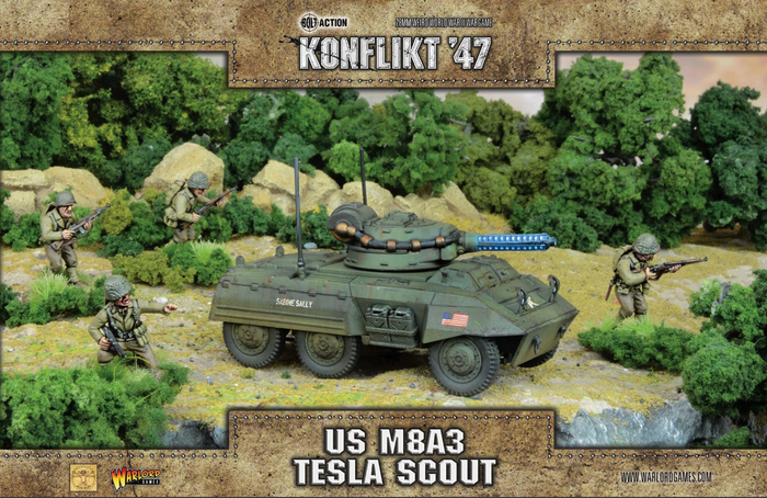 Warlord - Konflikt '47 M8A3 Tesla Scout (Plastic/Metal/Resin)