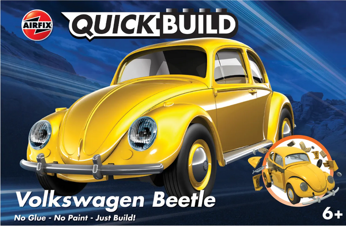 Airfix - Volkswagen Beetle (Yellow) (QUICK BUILD)