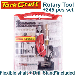 Tork Craft - Rotary Tool 170W & Accessories (w/Flex Shaft)