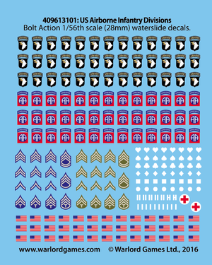 Warlord - Bolt Action Decals - US Airborne