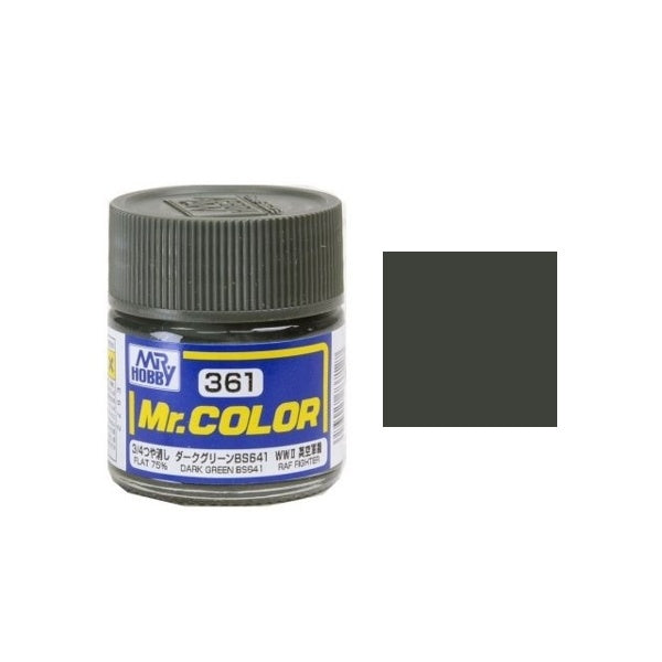 Mr.Color - C361 Dark Green BS381C-641 (Flat 75%)
