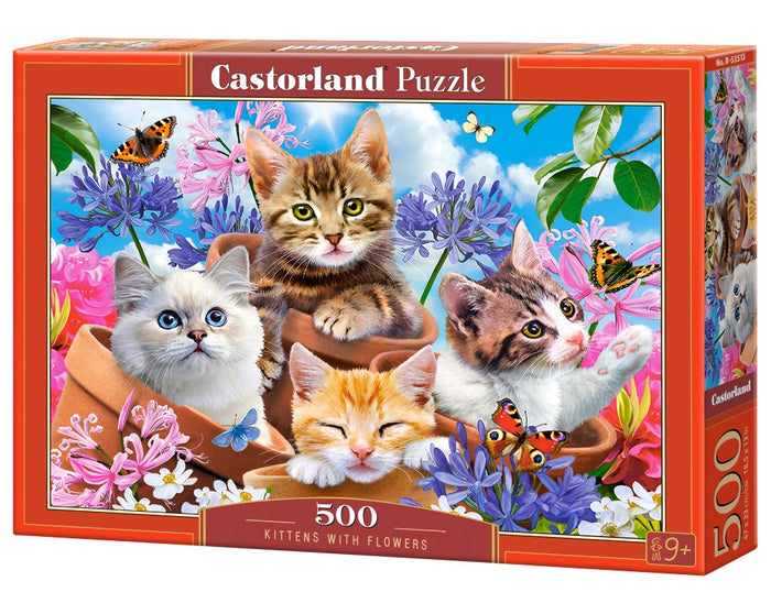 Castorland - Kittens with Flowers (500pcs)