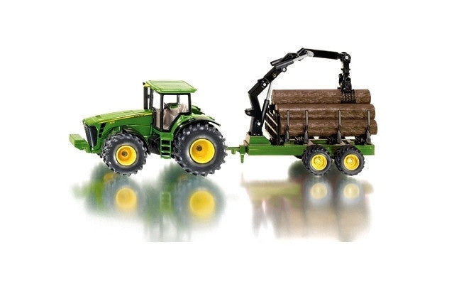 Siku - 1/50 John Deere 8430 Tractor w/ Forestry Trailer