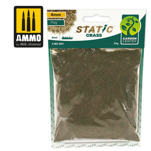 AMMO - 8801 Static Grass 4mm  Hay