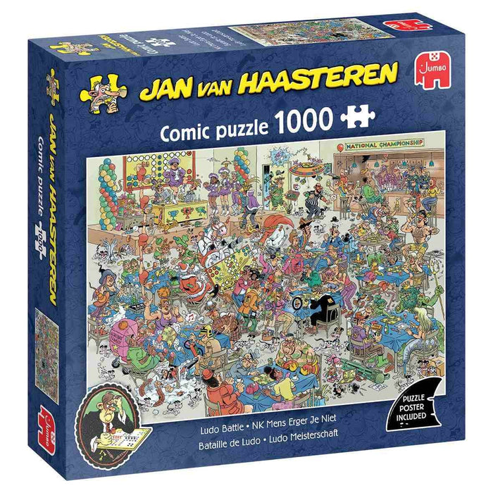 Jumbo - Jan van Haasteren - Ludo Battle Puzzle - (1000pcs)