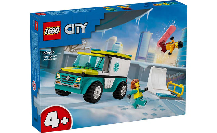 LEGO - Emergency Ambulance and Snowboarder (60403)
