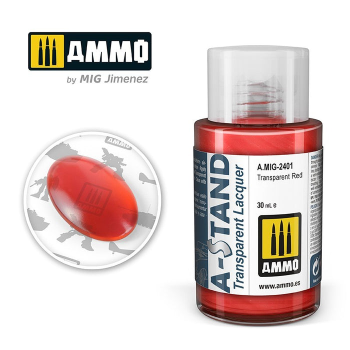 A-Stand - 2401A-STAND Transparent Red