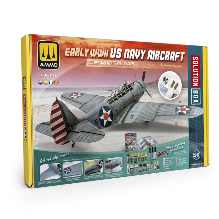 AMMO -  How to paint Early WWII US Navy Aircraft Solution Box 30