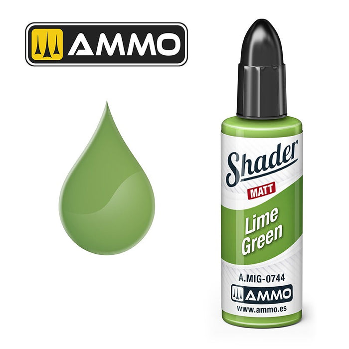 AMMO - 0744  Lime Green Matt Shader