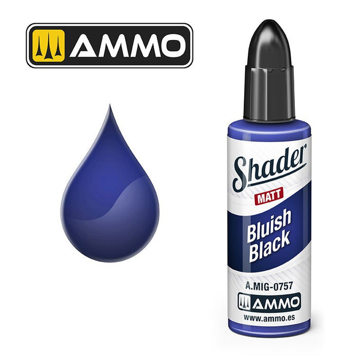 AMMO - 0757  Bluish Black Matt Shader