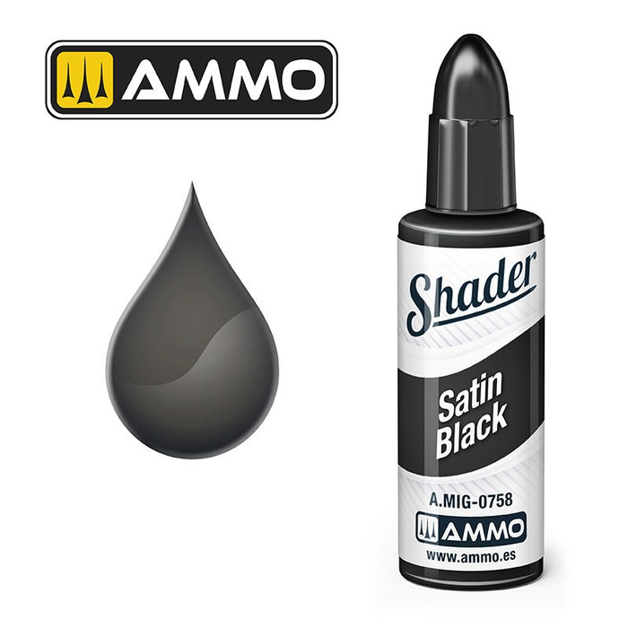 AMMO - 0758  Satin Black Matt Shader