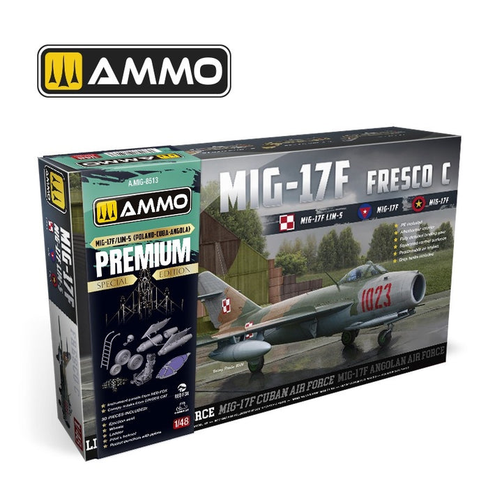 AMMO - 1/48 MiG-17F/LIM-5 Poland-Cuba-Angola Premium Edition