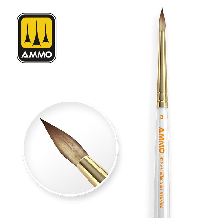 AMMO - #3 Conical Collection Brushes