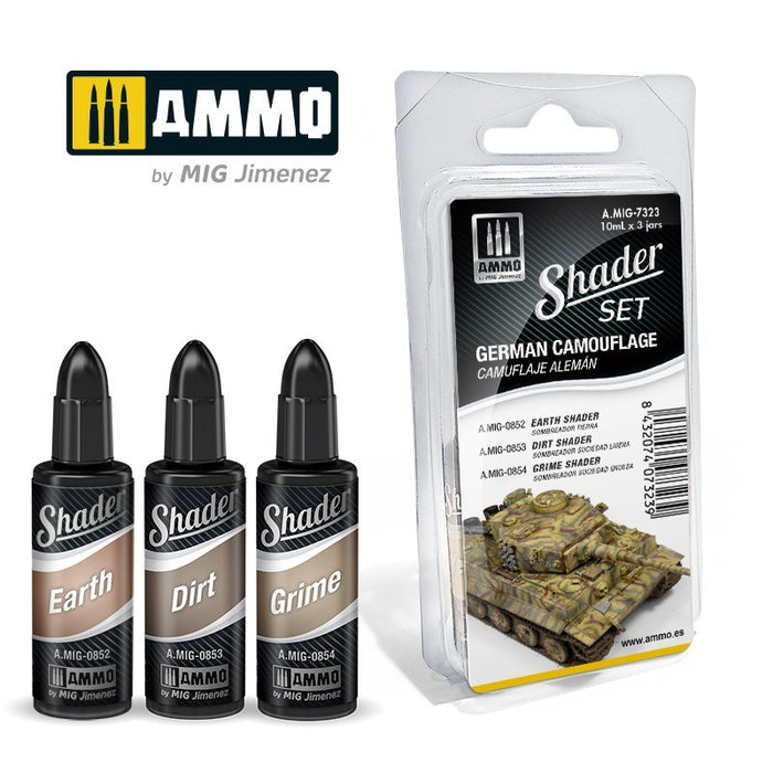 AMMO - 7323 German Camouflage Matt Shader Set