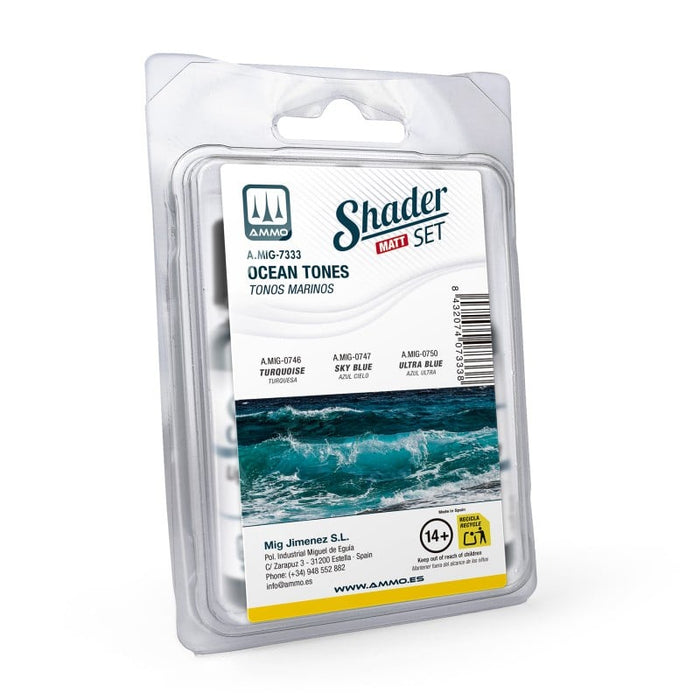 AMMO - 7333  Set Ocean Tones Matt Shader