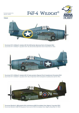 ARMA Hobby - 1/72 F4F-4 Wildcat "Operation Torch"