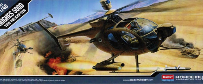 Academy - 1/48 500d Tow Helicopter