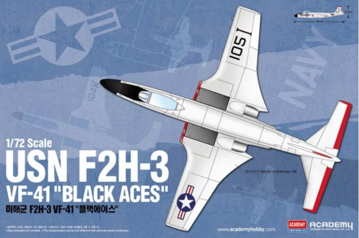 Academy - 1/72 USN F2H-3 VF-41 Black Aces