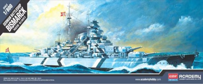 Academy - 1/800 Bismarck Battleship