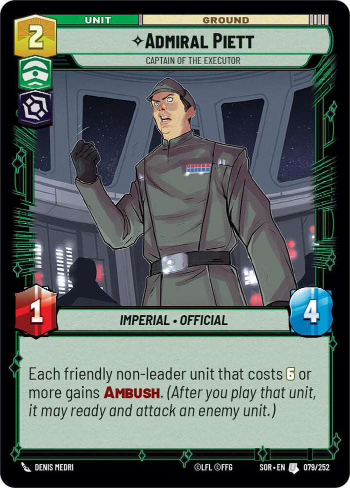 SWU - Admiral Piett - Captain of the Executor (079/252)